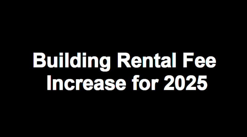 Rental Fee Increase for 2025